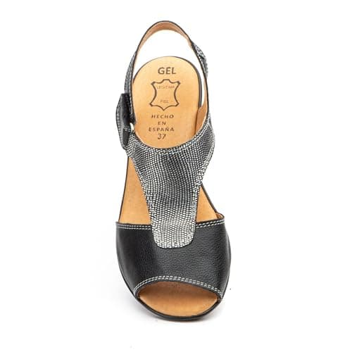 Women’s Wedge Sandals with Slingback Strap, Open Toe Comfort Footbed, Stable Low Wedge, Smart Casual Summer Shoes for Walking, Work, Travel & Events — view 3