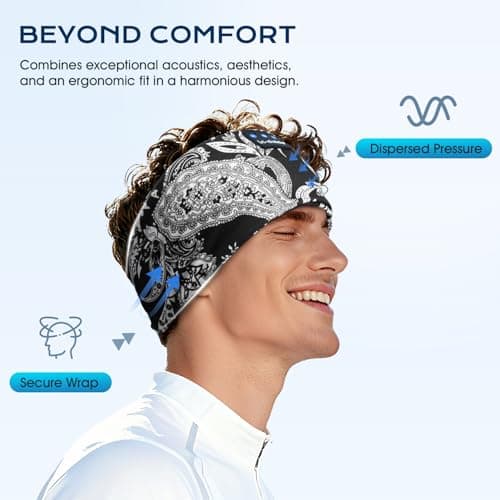 LC-dolida Sleep Headphones Headband with HiFi Speakers for Travel & Yoga — view 3