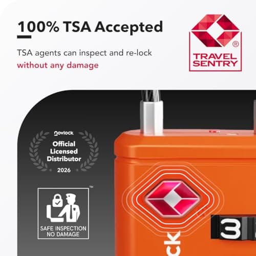 NovLock Suitcase Padlocks, TSA Approved Luggage Locks, Travel Padlocks — view 3