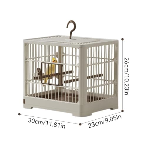 Small Bird Travel Cage, The Lightweight Small Birds Starter Kit with Birdcages and Accessories for Parakeets, Parrotlets, Parrots, Lovebirds, 30x23x26cm — view 3