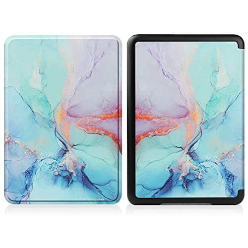 VOVIPO Slimshell Protective Case for All-new Kindle 6 Inch(Fits 2024 and 2022 Releases only,Thin and Lightweight, Foldable Protective Cover-Marble Blue — view 4