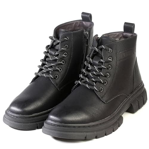 Yusimu Heavy Duty Boot Laces 4.5mm Round Work Hiking, Black/White, 120cm — view 3