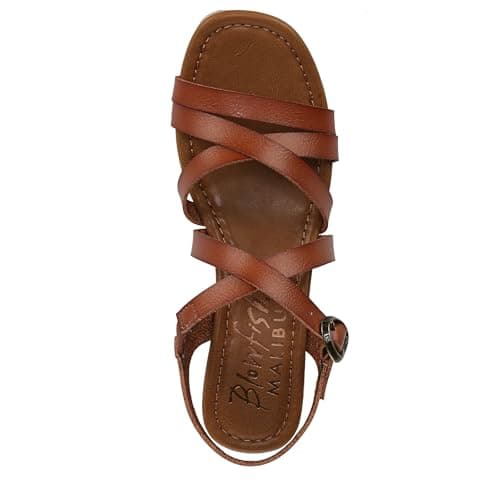 Blowfish Malibu Women's Aurora Wedge Sandal, Scotch Brown Faux Leather, Medium Fit, UK 6 — view 5