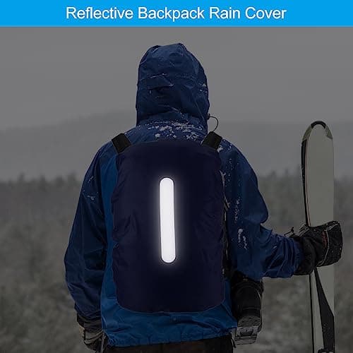 PATIKIL Waterproof Backpack Rain Cover 15-25L XS Dark Blue — view 4