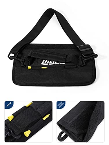 Golf Cart Bag for Men and Women - Lightweight Clubs Carrier with Mini Pouch for Driving Range Course Golf Club Bag (Orange) — view 5