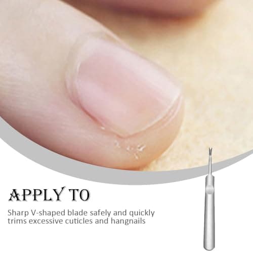 Zambuph Nail Cuticle Pusher Stainless Steel Manicure Remover Travel Trimmer Reusable Fingernail Pedicure Removing Scraper — view 6