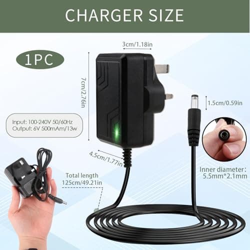 6V Battery Charger for Child Electric Car, Kids Electric Car — view 2