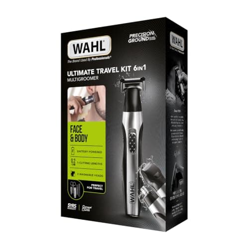 Wahl Ultimate Travel Kit 6 in 1 Multigroomer, Men’s Beard and Stubble Trimmer, Body Hair Trimmers for Men, Male Grooming Kit, Multi Grooming Tools, Travel Groom Kit — view 3