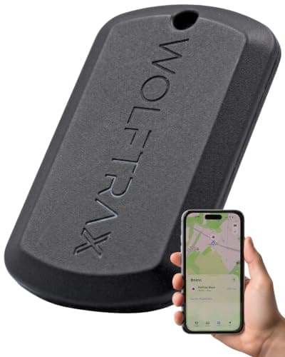WOLFTRAX Tracker Tag | Works with Apple Find My & Google Hub | UK Made