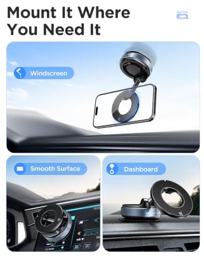 MSXTTLY for MagSafe Car Mount,Vacuum Magnetic Phone Holder for Cars,Vmag-S1 — view 3