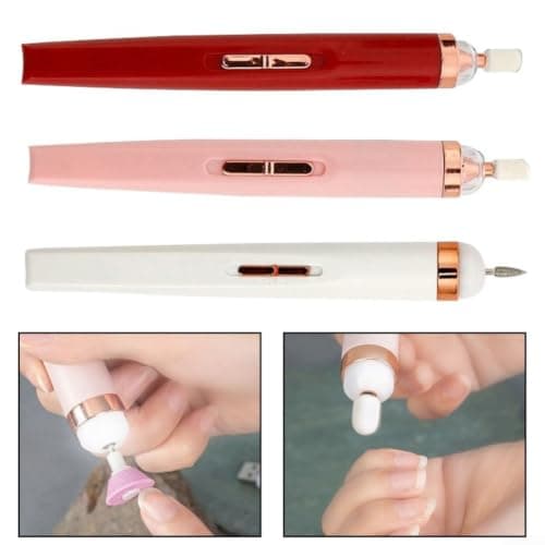 Rechargeable Nail Drill 15000RPM 5 Heads Portable(Red) — view 5