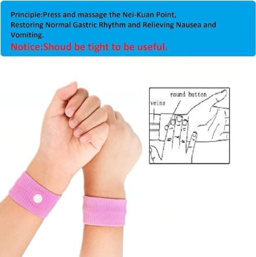 Original Natural Anti-Nausea Relief Wristbands, Travel Motion Sickness Bands for Kids — view 4