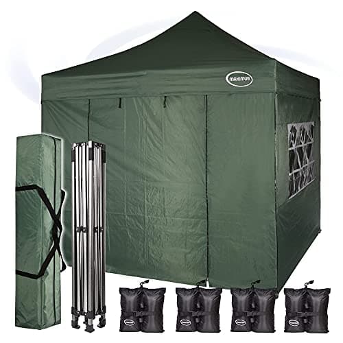 MAXIMUS® Heavy Duty Gazebo 3m x 3m commercial Gazebo Market Stall Pop Up Tent With 4 Sides (Green) — view 3