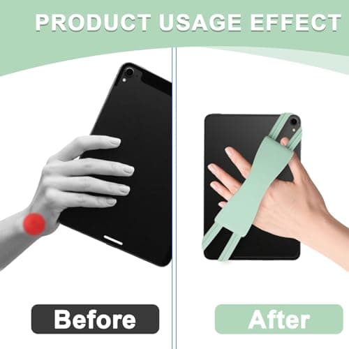 Hand Strap Holder for 4.7-8" Kindle Tablet, Comfortable Soft Finger Holder — view 5