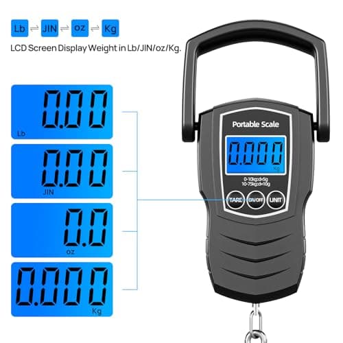 Meilen Luggage Scale, 165lb/75kg Digital Fishing Weigh Scale for Travel — view 5