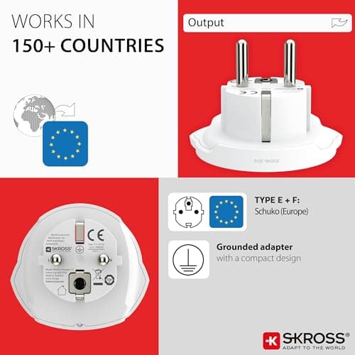 SKROSS World to Europe Country Travel Adapter 2-Pack — view 4