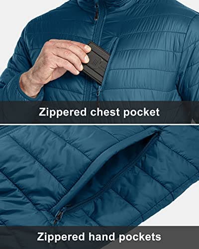 33,000ft Men's Puffer Jacket Packable Water resistant Quilted Jacket — view 5