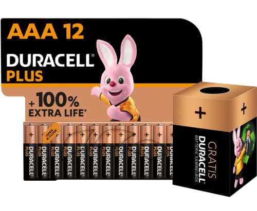 Geemarc TV10 - Easy-to-use Universal Remote Control with 19 Programmable Buttons for Seniors & Duracell Plus AAA Alkaline Batteries [Pack of 12], 1.5V LR03 MN2400 — view 5