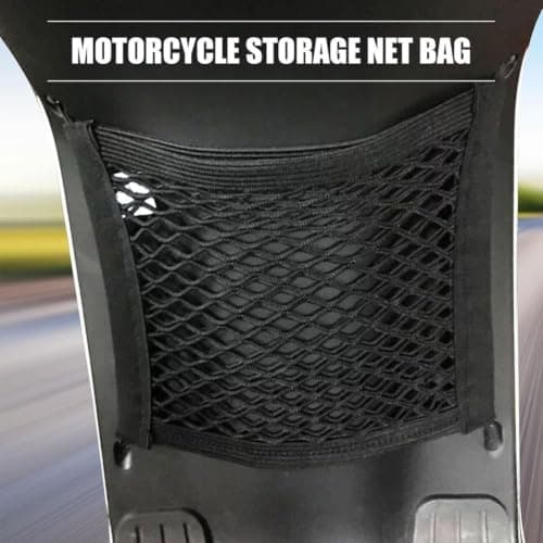 Motorcycle Trunk Cargo Net, High-Strength Elastic Mesh for — view 2