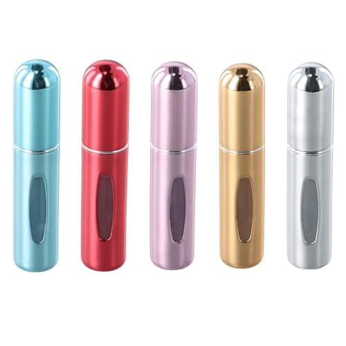 5 Pcs Perfume Atomiser Refillable Travel Perfume Bottle, 5ml Portable
