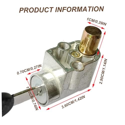 Rv Battery Lock, Anti-Theft Metal Safety Portable Ebike Key Ignition Rv Battery Box Lock with 2 Keys — view 3