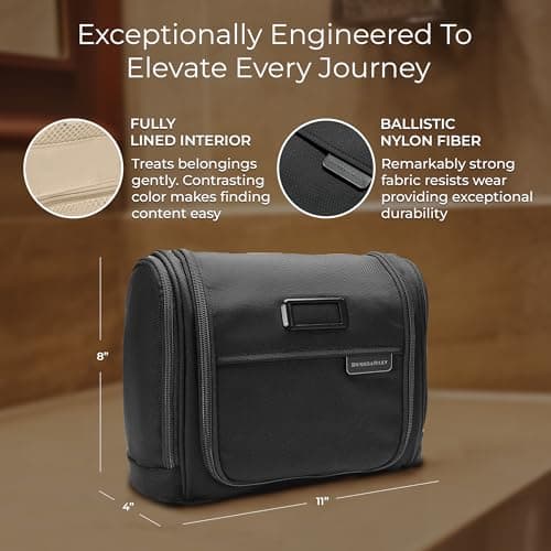 Briggs & Riley Deluxe Hangable Toiletry Kit, Black — view 2
