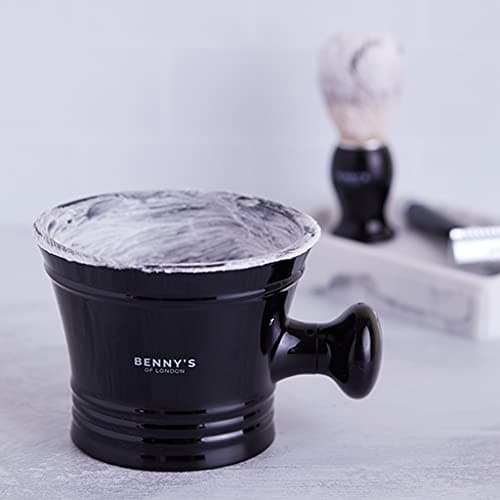 Shaving Brush & Bowl Gift Set | BENNY'S | Luxury Quality | Men's Gift Idea | Ideal for Travel | Shaving Bowl & Shaving Brush — view 4