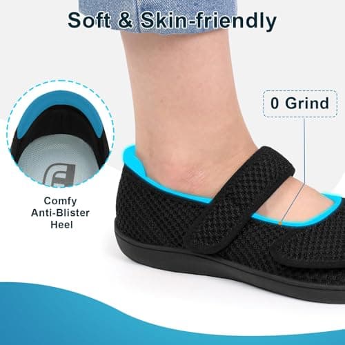 JOINFREE Womens Barefoot Shoes Wide Toe Box Walking Shoes Black — view 4