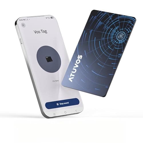 ATUVOS Dual System Ari Tag Card Tracker,Thin 0.16cm,(Wireless Charging)