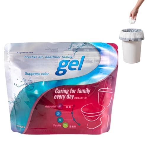 30Pcs Camping Toilets Bags, Portable Toilet Bags & Absorbent Powder Gel