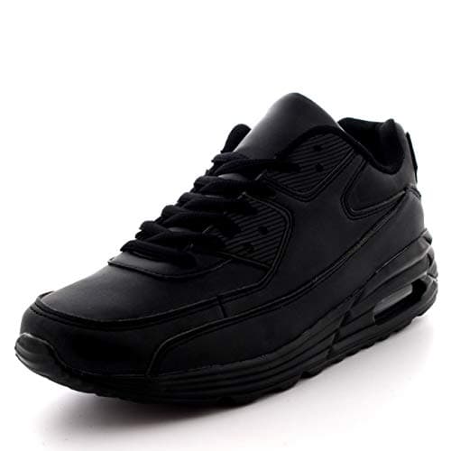 Get Fit Women’s Air Bubble Trainers - Lace-Up Lightweight Sports Sneakers with Shock-Absorbing Sole - Comfortable Walking & Running Shoes for Gym, Fitness & Everyday Wear - Black - UK6/EU39 — view 3