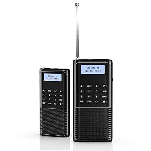 Raddy RD23 Portable Digital DAB/DAB+ Radio with Bluetooth, Clear LC-Display, USB-C Rechargeable, 110 Preset Stations, FM, Headphones Jack, for Home & Travel, Black — view 2