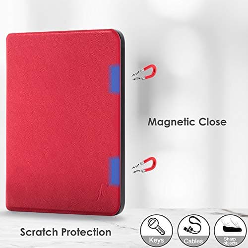 Forefront Cases Case for Amazon Kindle Paperwhite 6.8" (10th Generation - 2018 Model) - Red - Slim, Light & Protective, Smart Auto Sleep-Wake Function Cover for Kindle Paperwhite 6.8" — view 4