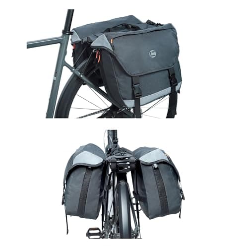 HOMPER Bike Double Pannier Bag 35L Large Capacity with Reflective Stripe — view 2