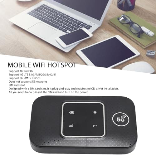 Culnflun Portable Wirelessly Network Hotspot, 4G LTE Mobile Wirelessly Network Hotspot Up to 10 Devices 150Mbps High Speed — view 3