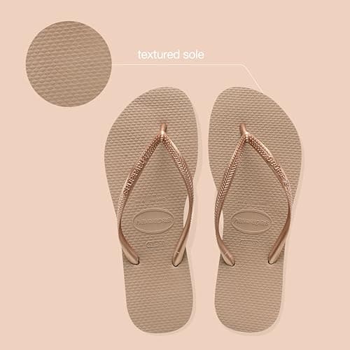Havaianas Slim Women's Flip Flop, Rose Gold, 5 UK — view 4