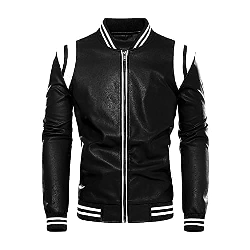 Leather Jacket Men's Genuine Leather Vintage - Outdoor Jacket Men's Waterproof Winter - Sports Jacket Without Hood Leisure Jacket Modern Long Sleeve Leather Jackets With Stand-Up Collar Softshell — view 2