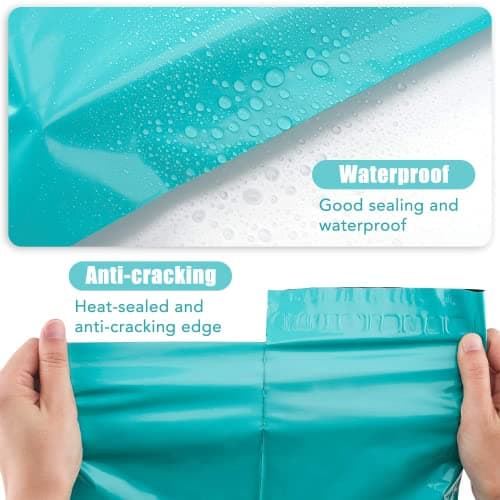 Switory Parcel Bags, Self Seal Bags Postal Bags for Clothes Shipping Bags Packaging Bags Assorted Mailers for Posting Mailing Bags Package Bags delivery Bags 12x16In (30.5x39.5cm) Teal Green, 100pcs — view 3