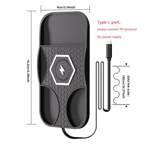 Wireless Car Phone Charger Portable Non-Slip Silicone Base — view 6