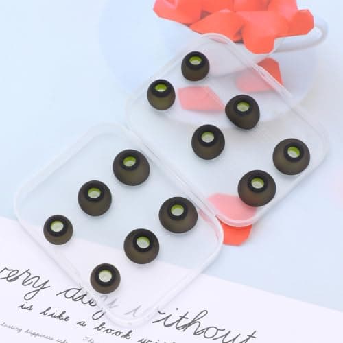 BCOATH 12Pcs Silicone in-Ear Plugs, Sound Insulation and Comfortable Fit, with Storage Box, Reusable Headphone Caps for Sleep, Travel and Noise Reduction — view 6