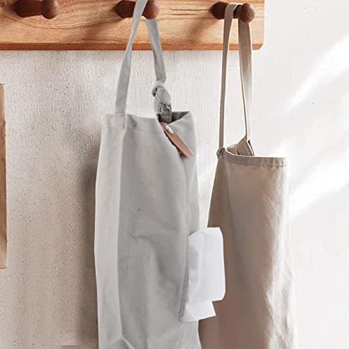 Luxshiny Car Tissue Bag Hanging Canvas Tissue Holder Easy Access and Wall Hanging for Bathroom and Living Room Use Car Seat Travel Organizer — view 4