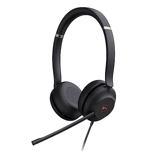 Yealink UH37 USB Headset with Mic for PC Noise Canceling for Office USB-C/A