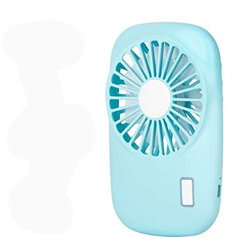 YAYY Handheld Fan Mini Fan Powerful Small Personal Portable Fan Speed Adjustable USB Rechargeable Cooling for Kids Girls Woman Home Office Outdoor Travel(blue) — view 4