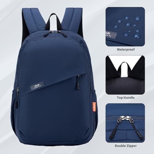 SUCIKORIO 40x30x15cm Travel Backpack Underseat Cabin Bag Luggage British Airways Wizzair Lightweight Waterproof Nylon Travel Rucksack Cabin Size for Plane Hand Luggage with 14 Inch Laptop Compartment — view 3