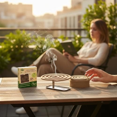 Mosquito Repellent Coils 10-Pack 2 Metal Stands for Patio Outdoor Garden — view 6