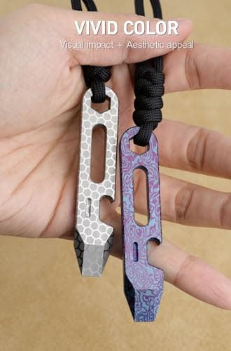 KEEPO LINK Titanium EDC Pry Bar with Bottle Opener, Wrench & Ruler, OLT03 — view 3