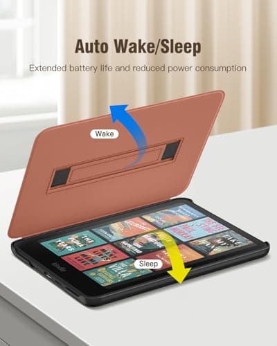 MoKo Case for 7" Kindle Paperwhite 12th Gen 2024 & Colorsoft, Orange — view 6