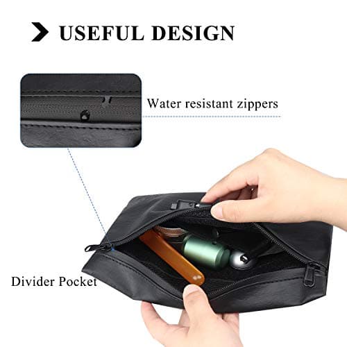 Wise Skies Blue Smell Proof Travel Bag for Herbs Perfect Stash Bag Lined Carbon Liner (Black) — view 4
