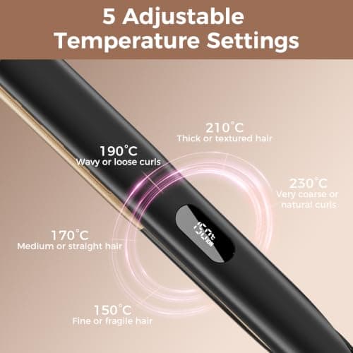 Tresses Touch Hair Straighteners Dual Voltage Worldwide Use 120-230℃ LED — view 6