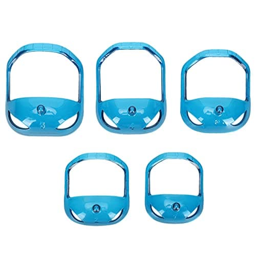 Jiawu Goatee Beard Shaper Template, 5Pcs Transparent Blue